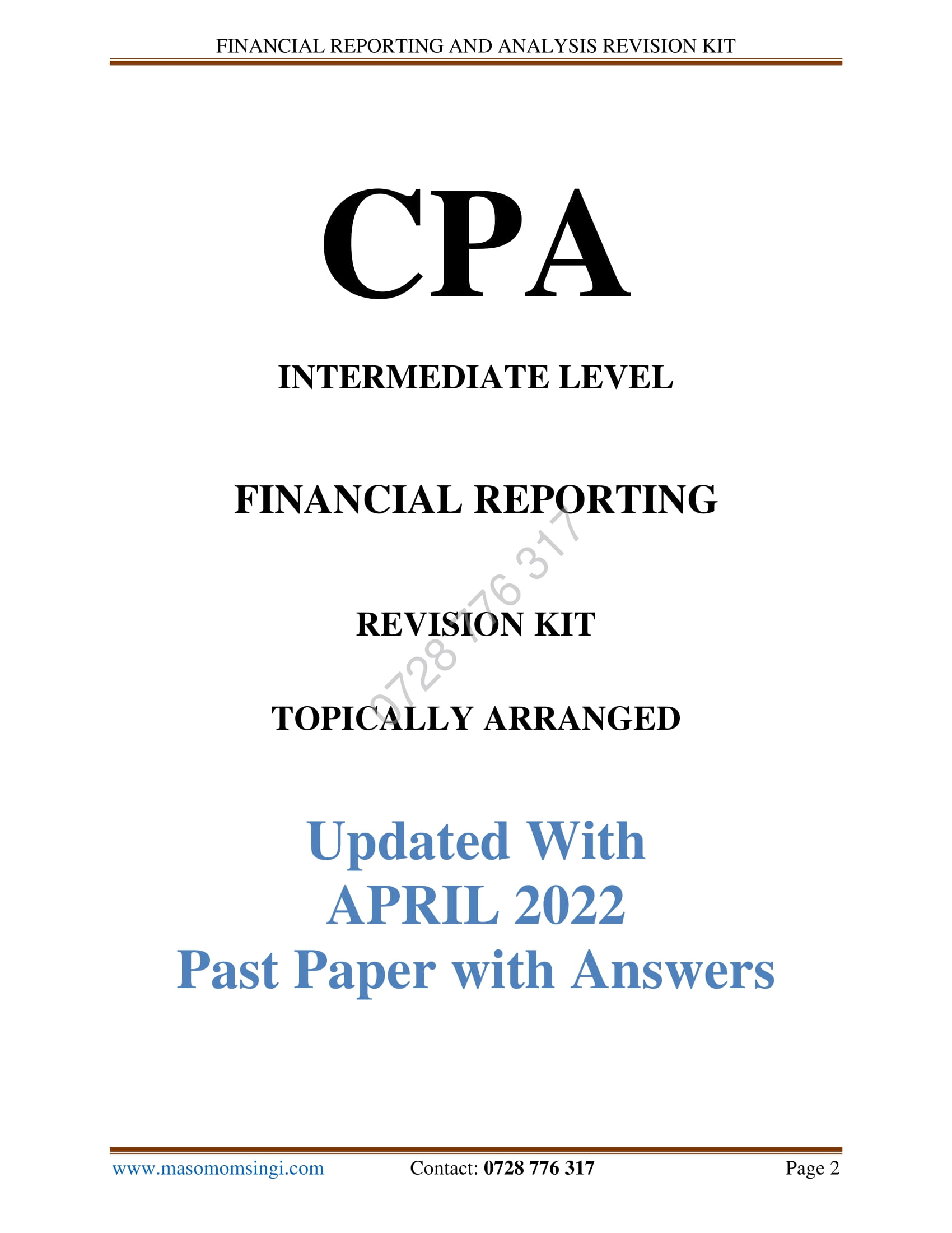 research paper of financial reporting